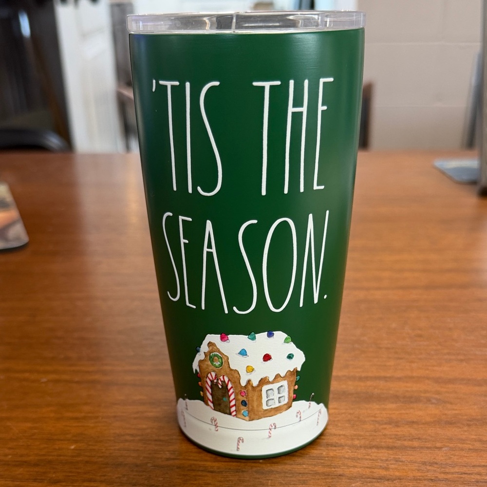 Rae Dunn Green 'Tis the Season Tumbler